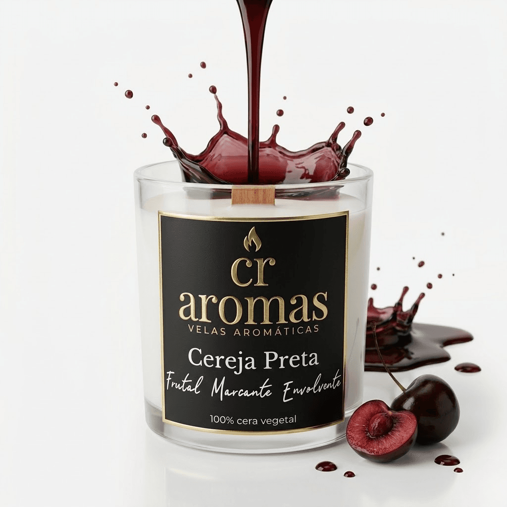 Vela Aromática Cereja Preta - 1
