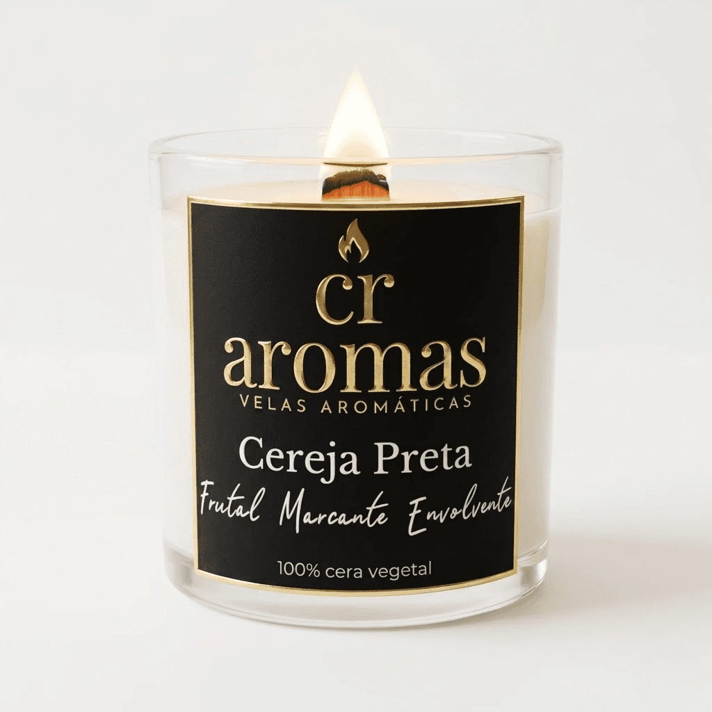 Vela Aromática Cereja Preta - 3