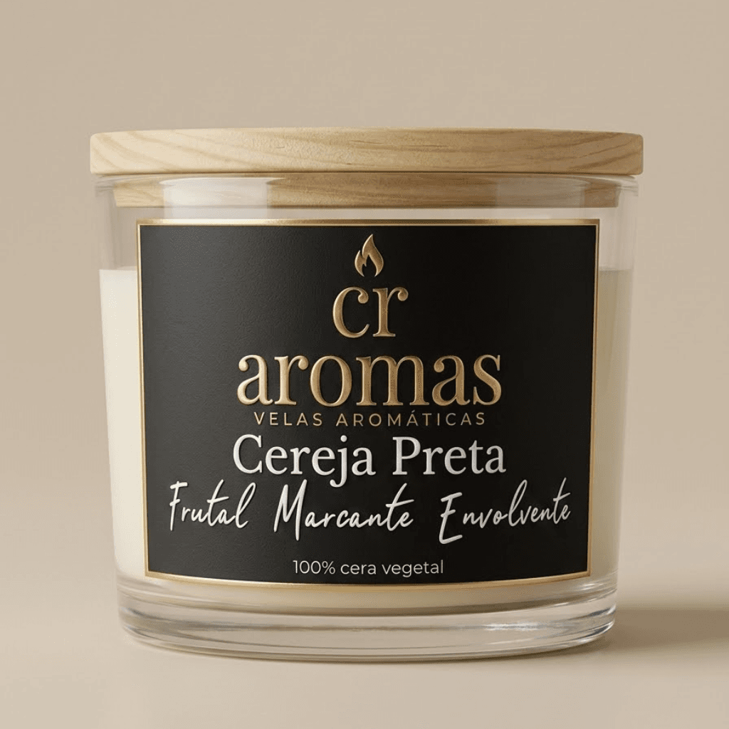 Vela Aromática Cereja Preta - 1
